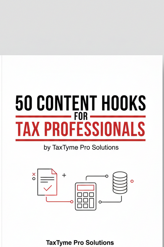 50 Content Hooks for Tax Professionals